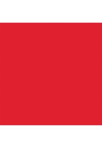 Sfondo rosso solido con un piccolo segno più centrato formato da blocchi di rosso più scuro che creano un motivo a croce sottile.