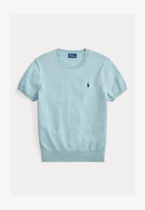 Polo Ralph Lauren, SHORT-SLEEVE CREWNECK SWEATER - T-shirts - cast green
