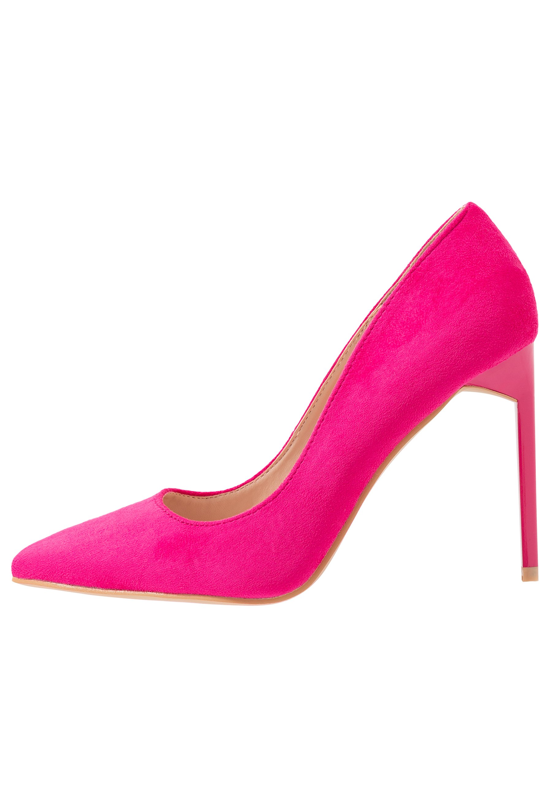 fuchsia suede heels