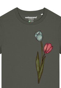 watapparel T-Shirt print - khaki