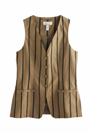 LONGLINE  REGULAR FIT - Väst - brown