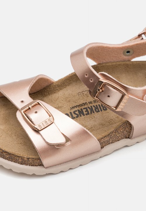 Birkenstock RIO AS KIDS ELECTRIC METALLIC NARROW - Sandals - electric metallic copper — foto 6