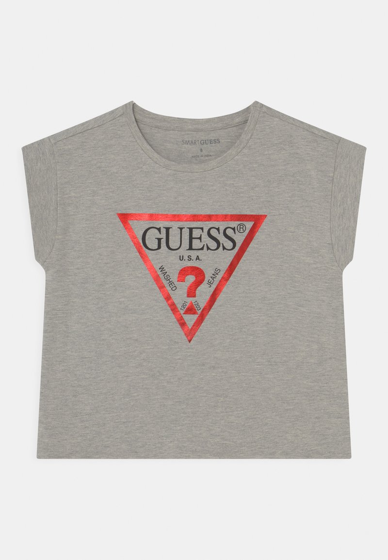 Guess - CORE JUNIOR CROPPED  - T-shirt con stampa - light heather grey, Ingrandire