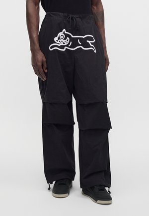 Icecream, RUNNING DOG PARACHUTE PANTS - Bukser - black