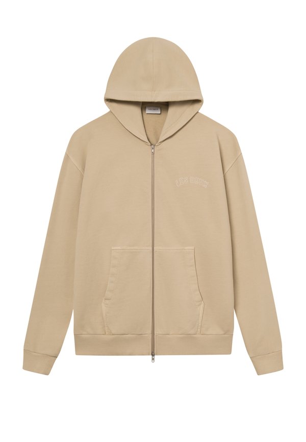 BRETT WASHED ZIPPER HOOD - Zip-up sweatshirt - light sand2