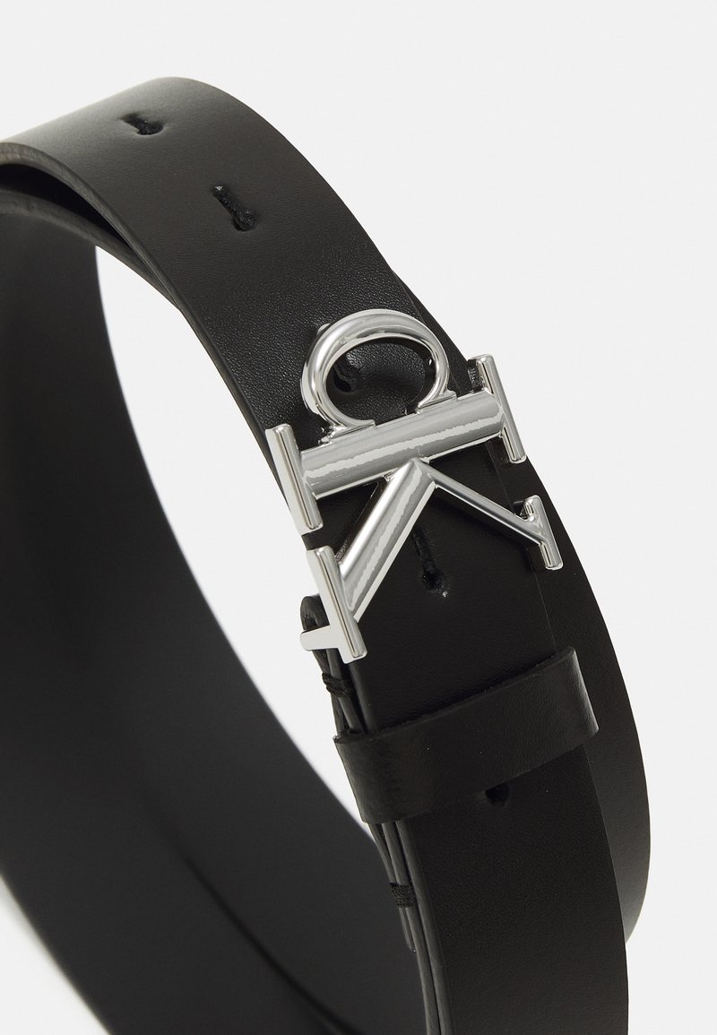 Calvin Klein Jeans ROUND MONO BELT Cintura black/nero