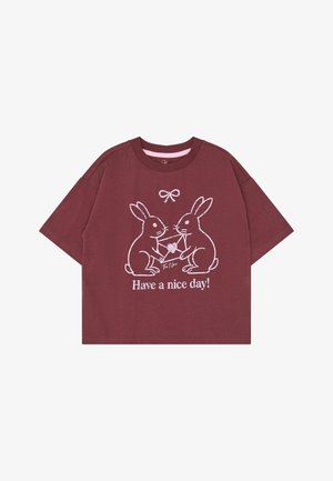 The New, TNVALKYRIE OS S_S TEE - T-shirts print - burgundy tn
