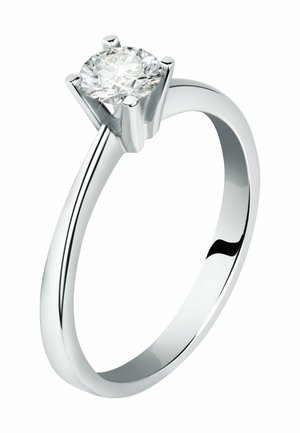 Ring - whie gold-coloured