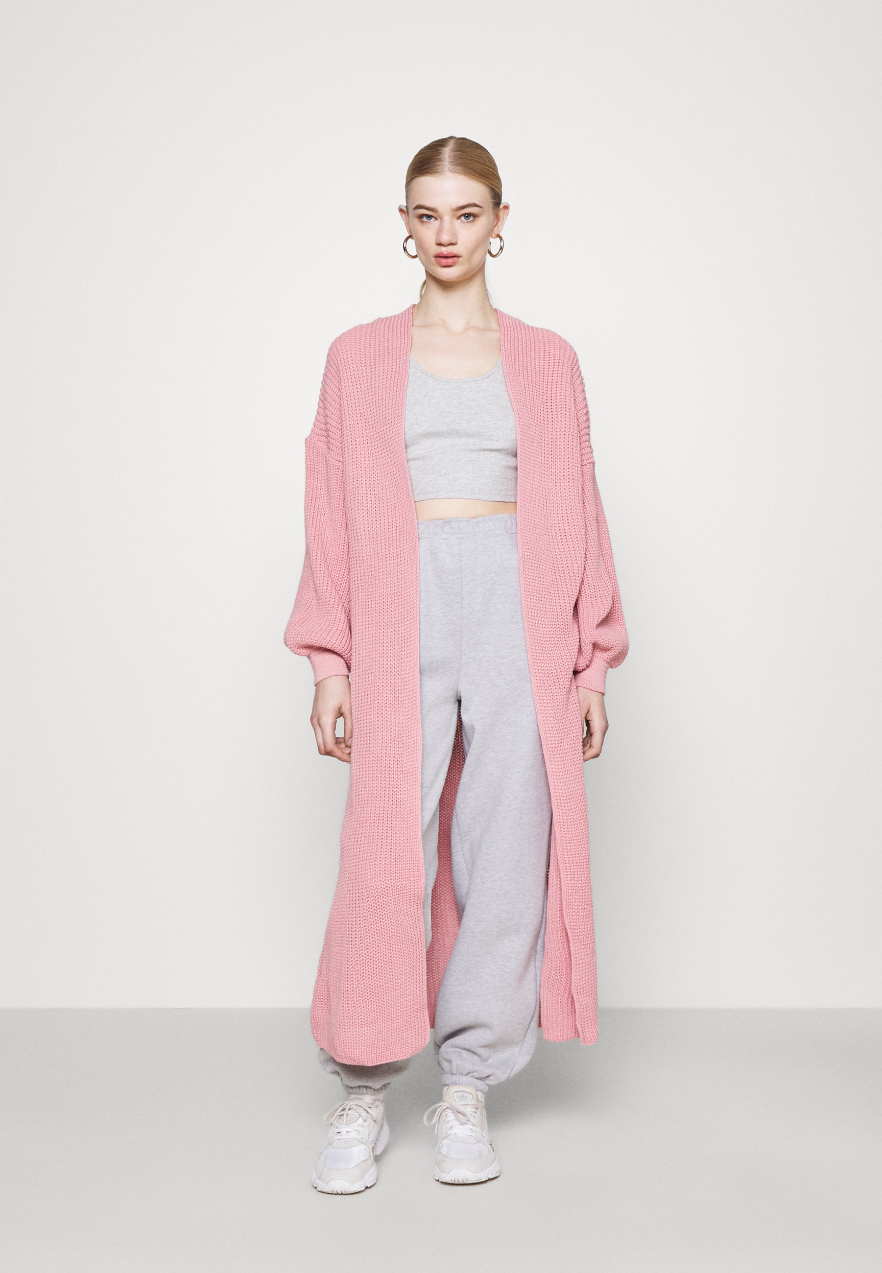 Missguided MAXI BATWING CARDIGAN - Strickjacke - rose/rosa