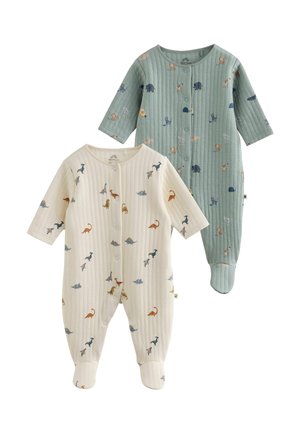 Next, QUILTED SLEEPSUITS 2 PACK - Sleep suit - blue neutral dinosaur