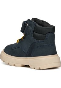 Geox KIDDARTAH  - Stivaletti stringati - navy black