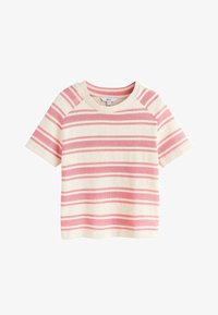 Sélectionné, ecru pink stripe