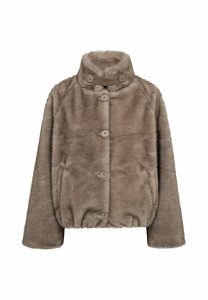 Mos Mosh, MMHILDA FAUX FUR JACKET - Зимно яке - gray sand