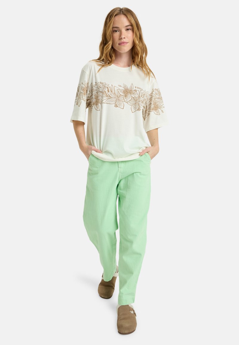 Roxy T-shirt con stampa avorio