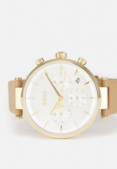BOSS MAJESTY SPORT - Montre à aiguilles - brown/silver-coloured/white