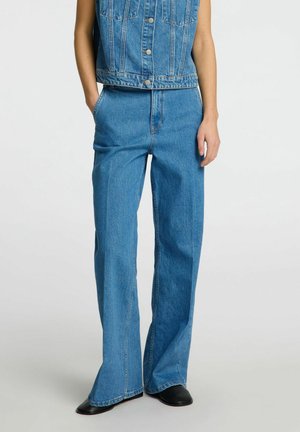 WIDE  - Jean boyfriend - medium blue denim