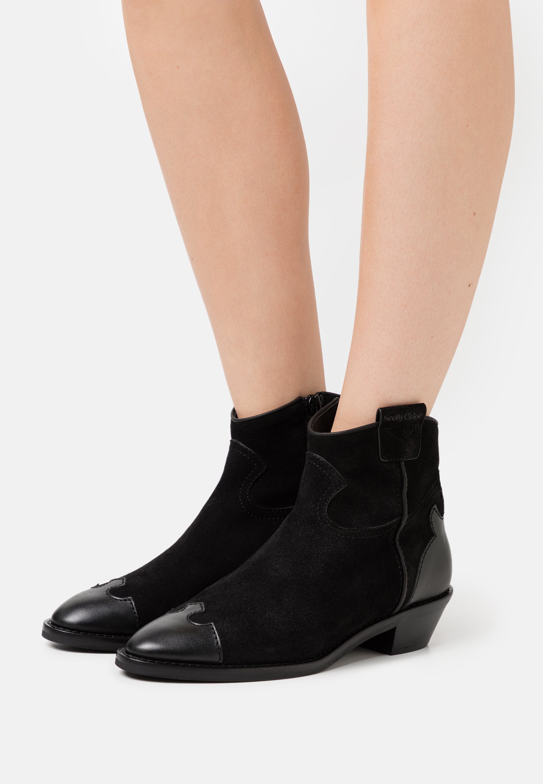 see by chloe western boots