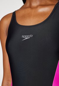 Speedo Baddräkt - black/usa charcoal/electric pink