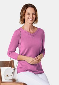 GOLDNER UNKOMPLIZIERTER MIT V-AUSSCHNITT - Maglione - mauve