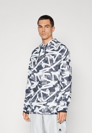 MENS CROWN WEATHERPROOF - Fleece trui - black/white