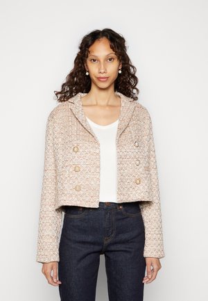 ELVA SHORT - Blazer - white/brown