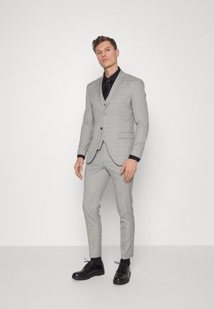 SLHMYLOLOGAN CHECK SUIT - Anzug - light grey