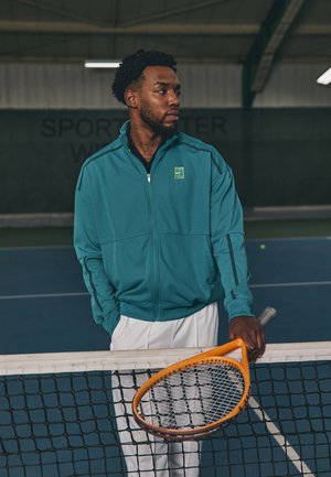 COURT HERITAGE - Zip-up sweatshirt - mineral teal/faded spruce
