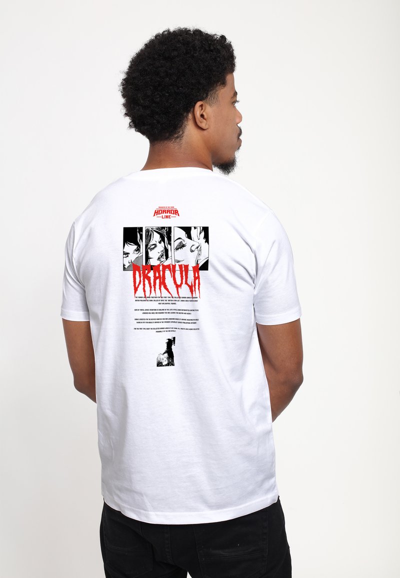 Henry Tiger HORRORLINE-DRACULA-BITES - Triko s potiskem - white