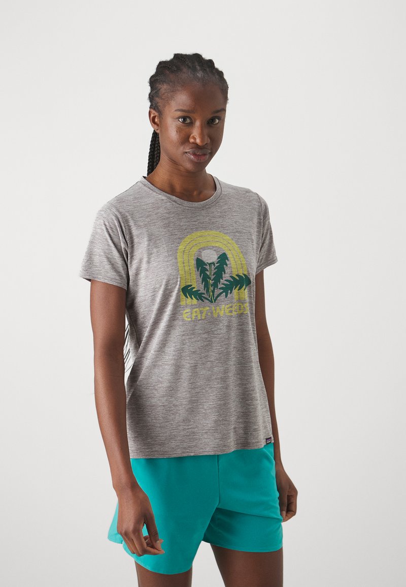 Patagonia DAILY GRAPHIC LANDS - Sport T-Shirt - feather grey