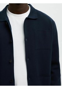 Selected Homme MIKE LIGHT LS  - Chaqueta de punto - sky captain
