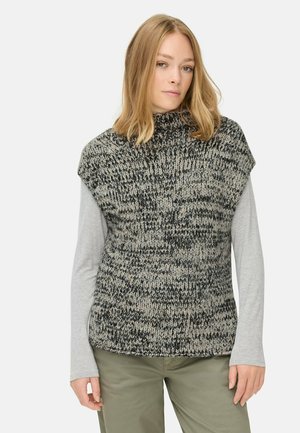 MIT STEHKRAGEN - T-shirt basic - grey melange