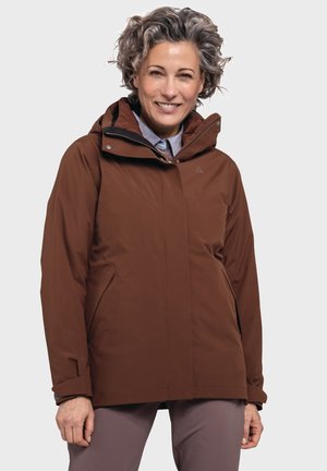 Regenjacke / wasserabweisende Jacke - braun