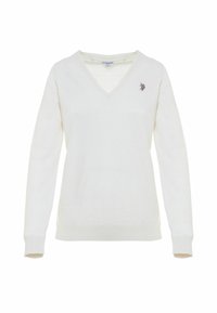 U.S. Polo Assn. SCOLLO A V E - Maglione - off white