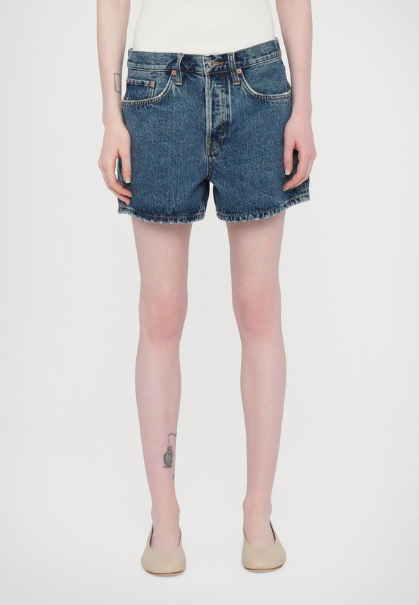MID RISE BOY - Denim shorts