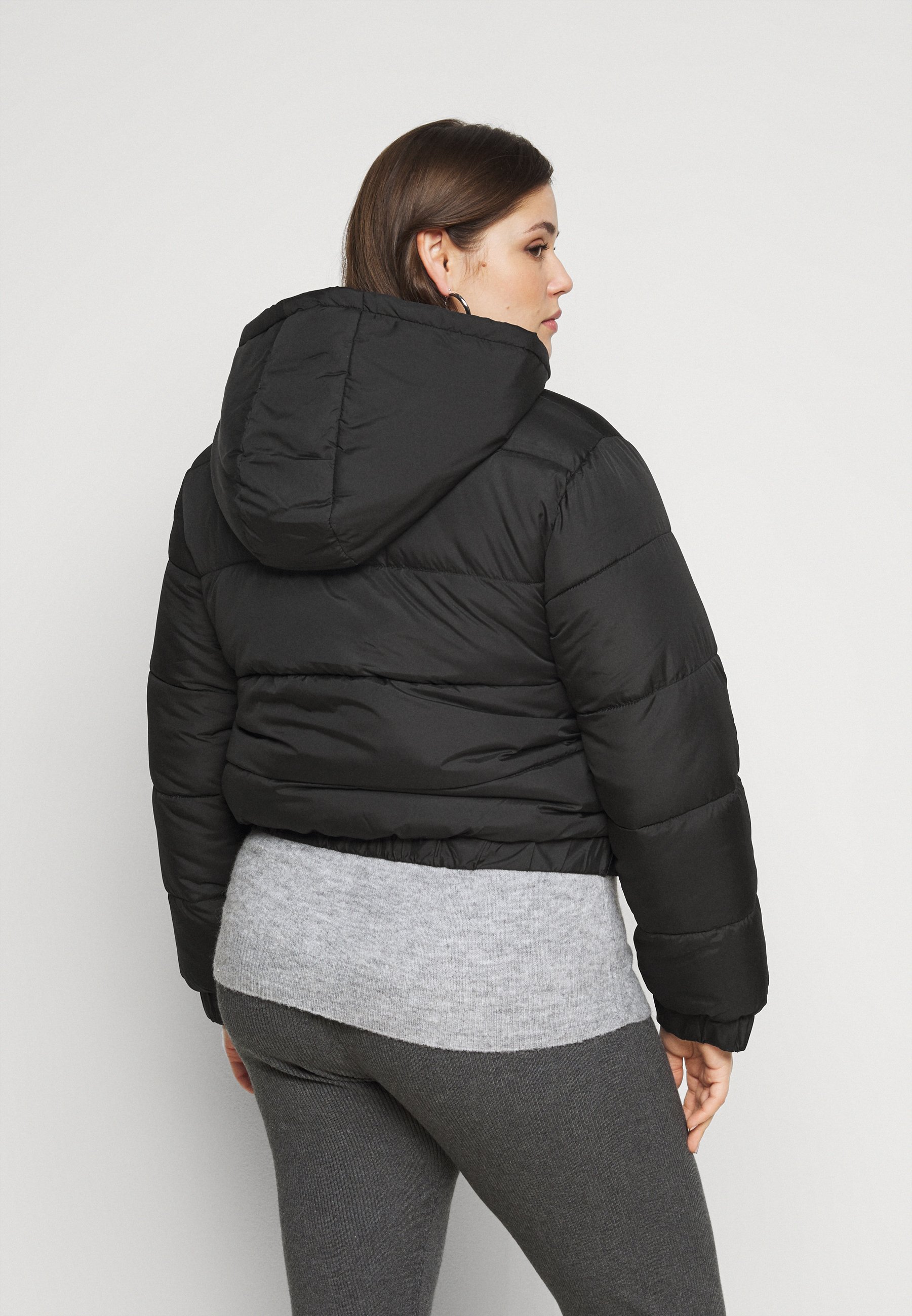 missguided black puffer jacket