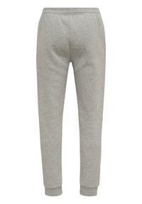 Hellgraue Jogginghosen aus weichem Material, mit tailliertem Schnitt, elastischem Bund und gerippten Bündchen für einen sicheren Sitz.