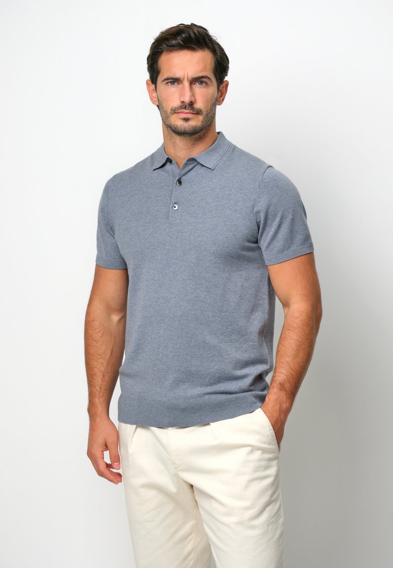 PROFUOMO SHORT SLEEVE - Piké - blue