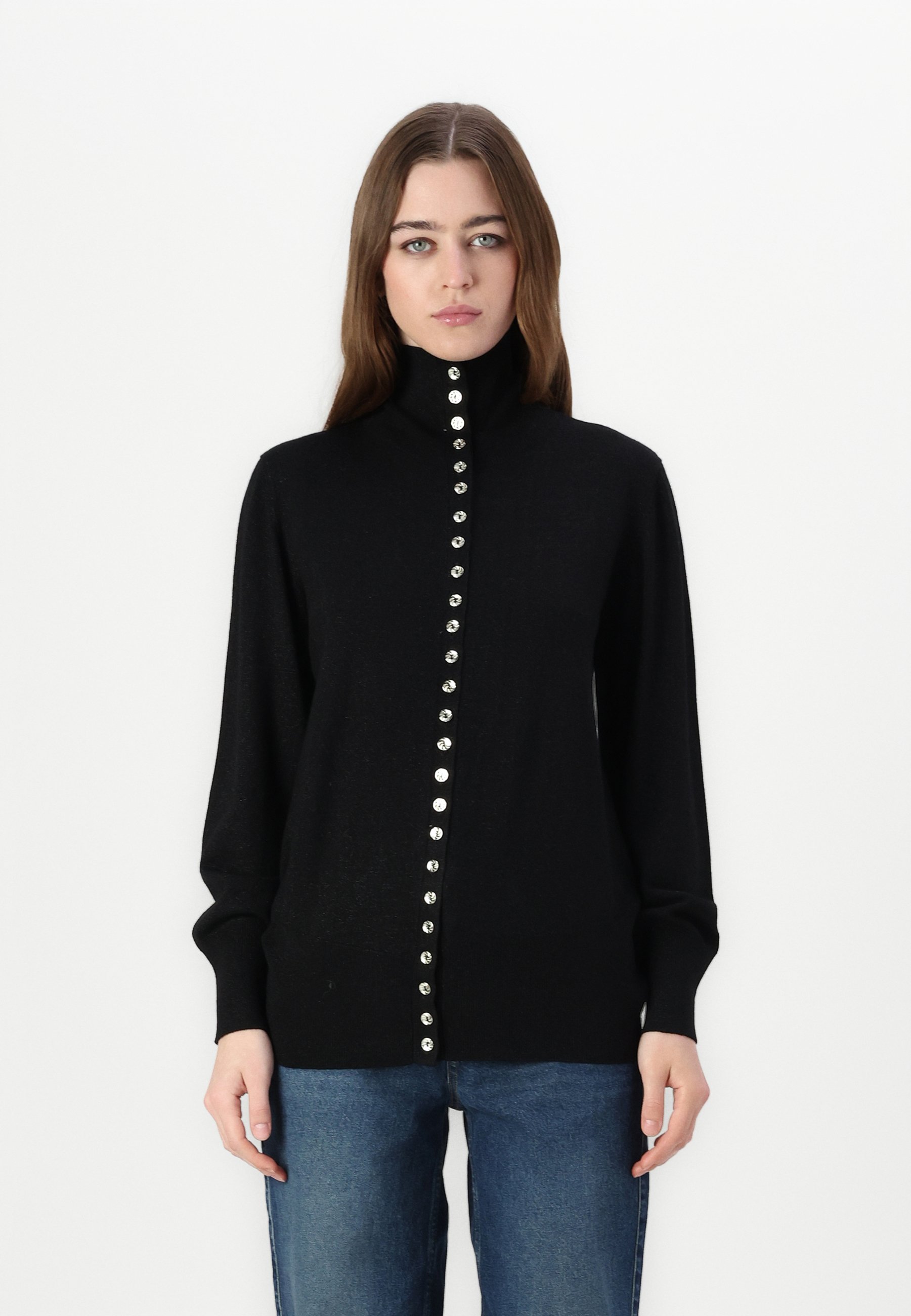 Bruuns Bazaar ANEMONE AUGA CARDIGAN - Cardigan - black/black