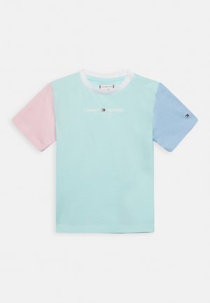 UNISEX FIT COLORBLOCK - T-shirt imprimé - aqua coast colorblock