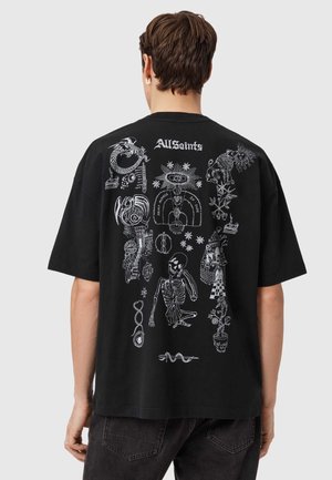 TERRA  CREW - T-shirt print - jet black