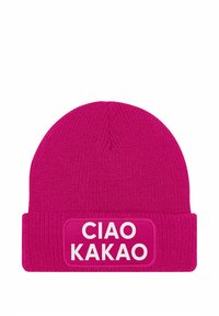 MoonWorks MIT PATCH CIAO KAKAO MIT SPRUCH - Beanie - pink