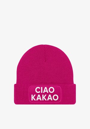 MoonWorks MIT PATCH CIAO KAKAO MIT SPRUCH - Beanie - pink