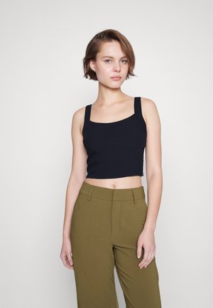 Abercrombie & Fitch BARE TAILORING - Μπλούζα - black beauty