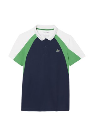 Lacoste Sport SHORT SLEEVES  - Polo - bleu marine vert blanc h i