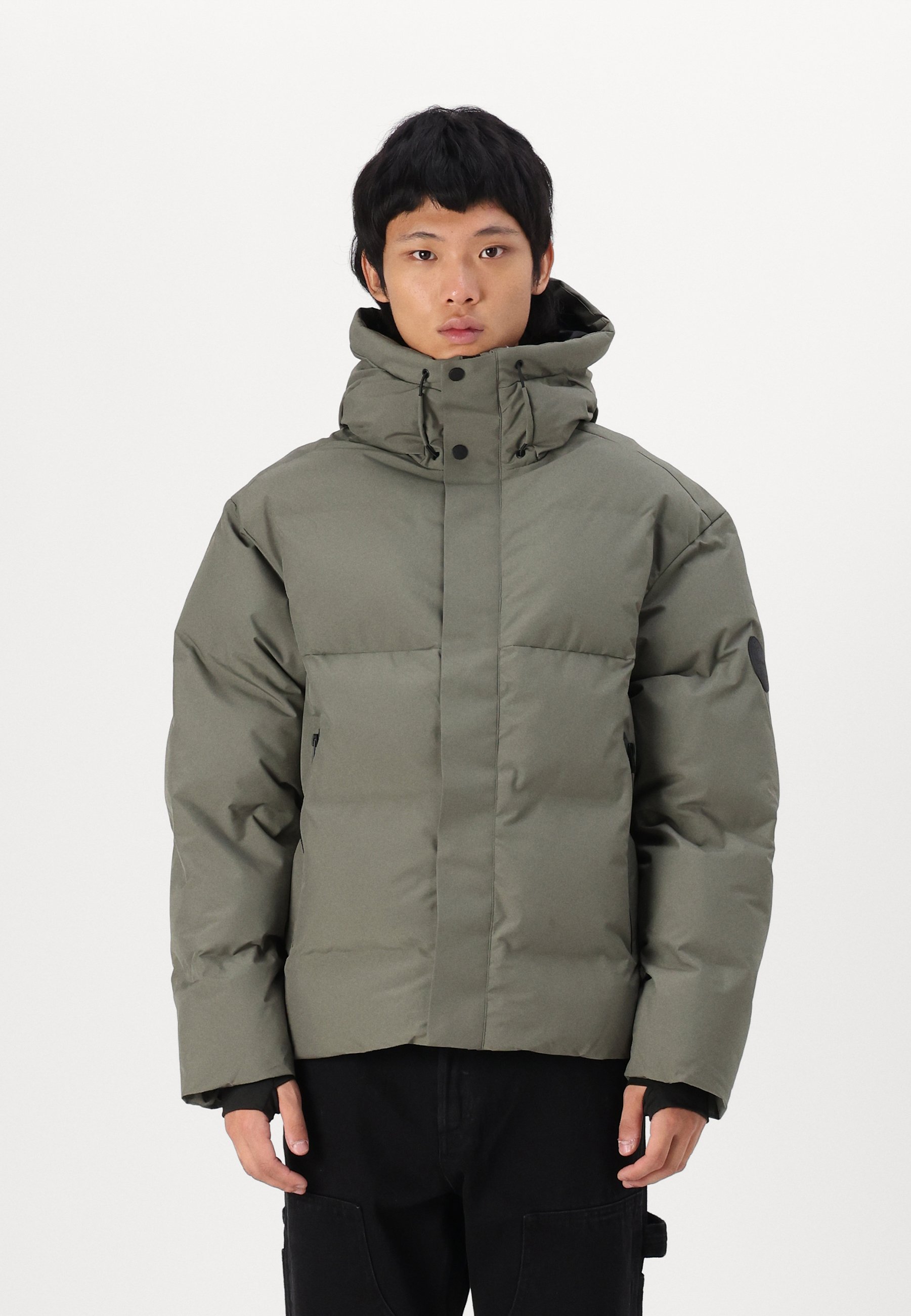 Jack Jones JCOALPHA PUFFER Vinterjacka dusty olive/oliv