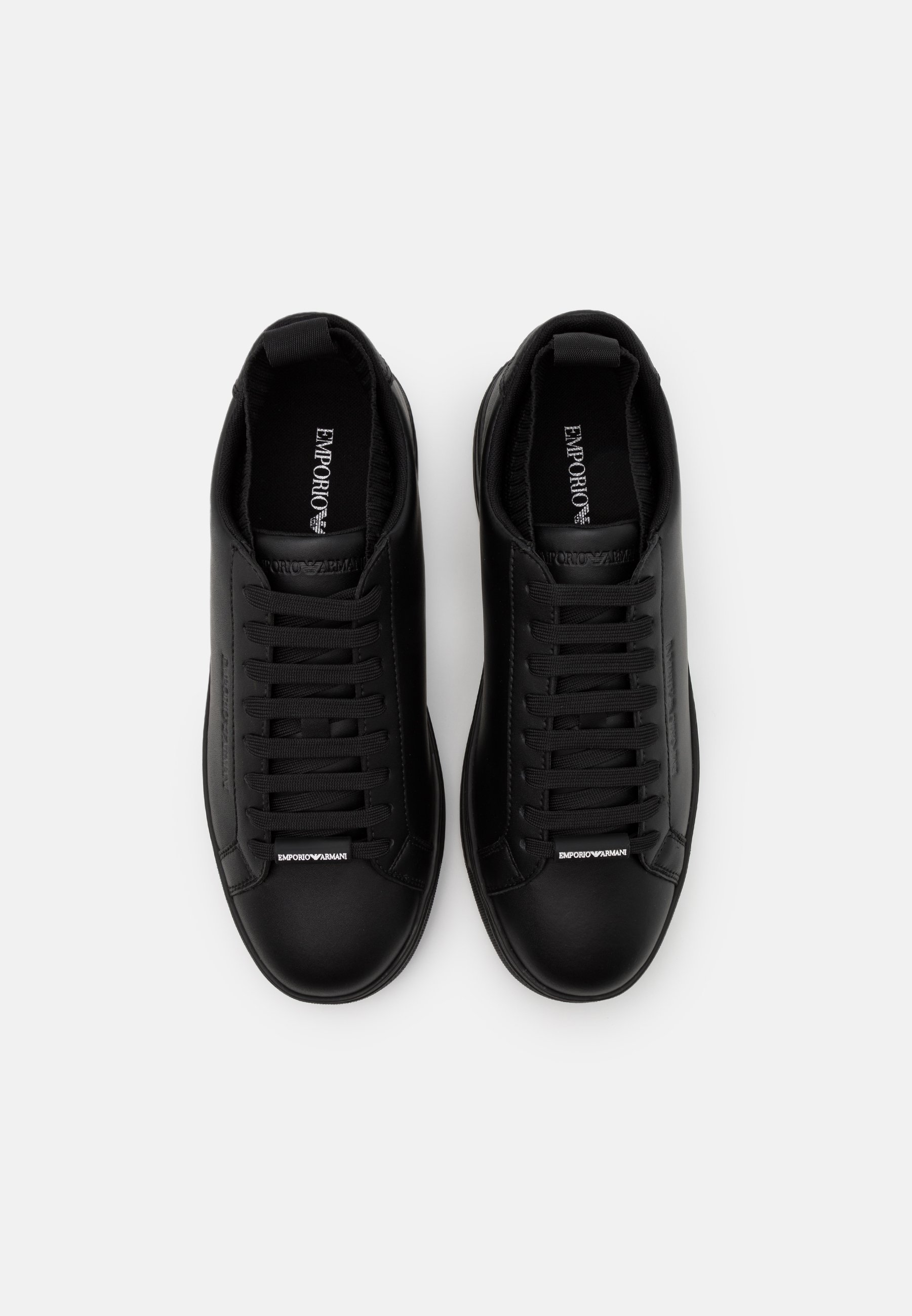 black armani trainers