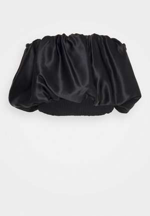 Et Ochs MICHELLE SCRUNCHIE CROP - Débardeur - black