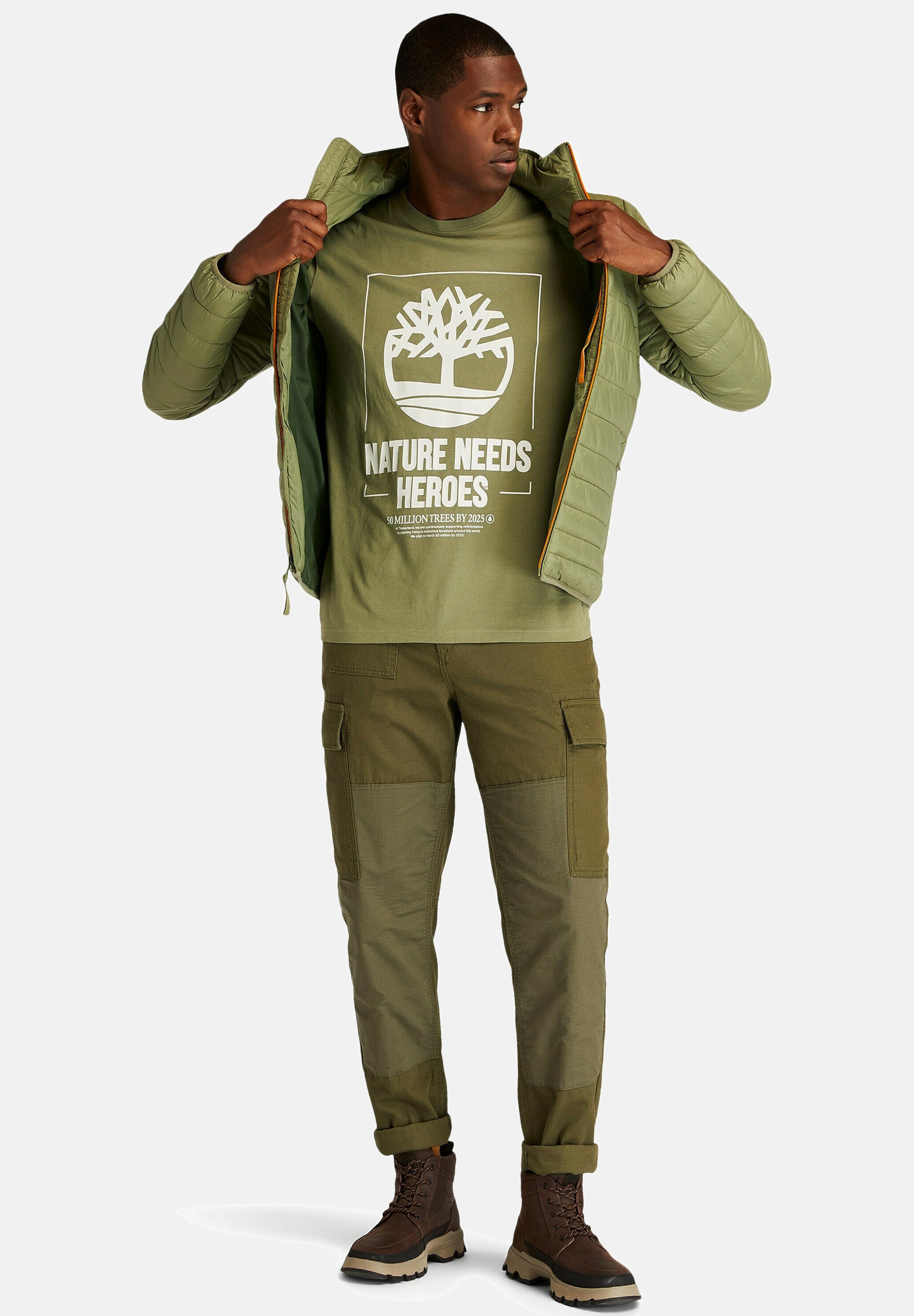 Timberland MM UTILITY CARGO PANT - Pantaloni cargo - grape leaf/viola  screziato - Zalando.it