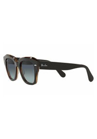 Ray-Ban STATE STREET - Occhiali da sole - nero su marrone trasparente