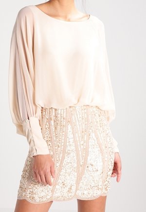 Lace & Beads Vestido de cóctel - beige